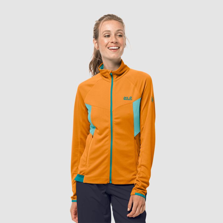 Jack Wolfskin Womens Gradient Cycling Jacket Dark Orange 940576HKI